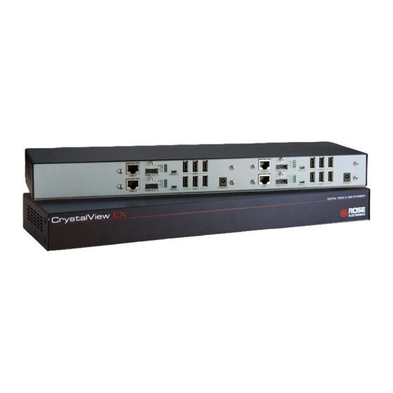 Rose electronics CrystalView EX HDMI Multi CRV-SRDTXT2D-2T-HD6 2 Installation And Operation Manual