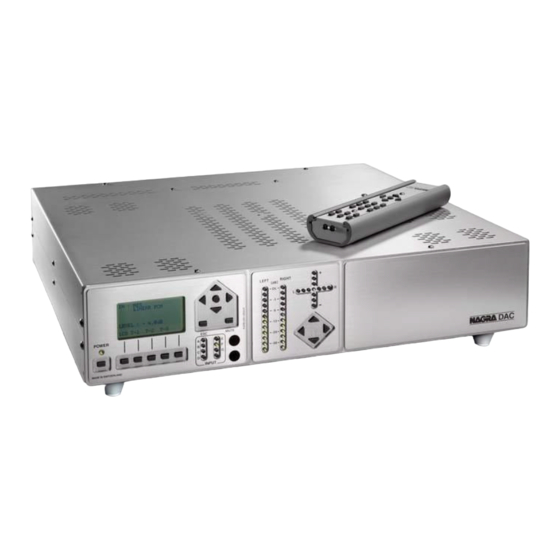 Nagra DAC Instruction Manual