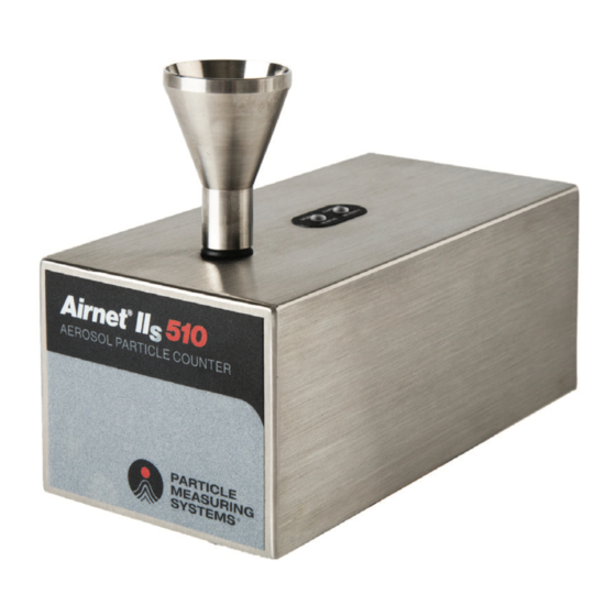 Spectris Particle Measuring Systems Airnet II 301 Operation Manual