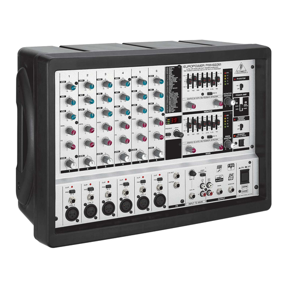 Behringer PMH660M User Manual