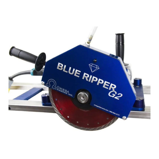 Omega Diamond Blue Ripper G2 Operation, Safety, And Instruction Manual