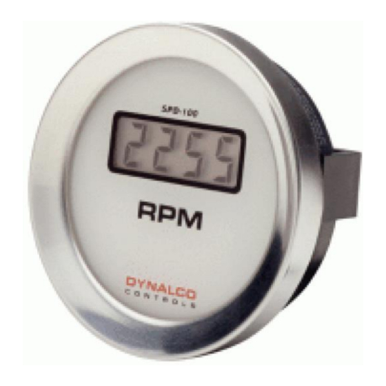 Dynalco SPD-100 Calibration Manual