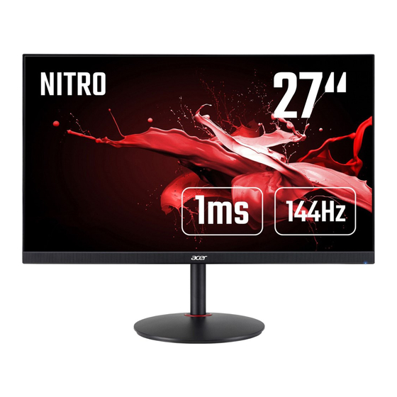 Acer Nitro XV272UP Manuals