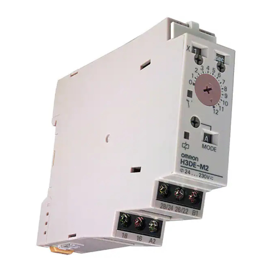 Omron H3DE-M1 Manual