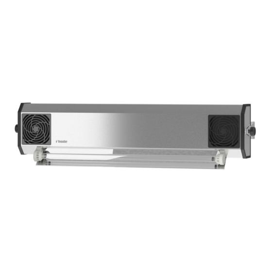 RHODE PROFI Series Manual Instruction