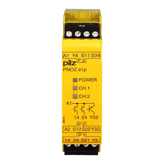 Pilz PNOZ e1p Operating Manual