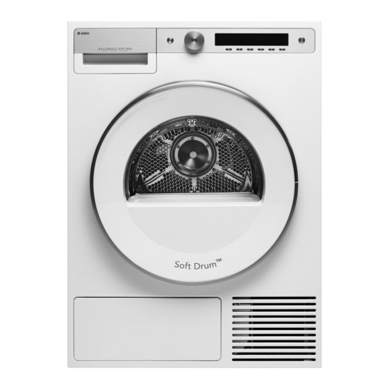 Asko T608HX Instructions For Use Manual