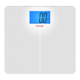 Escali HC255W Product Manual