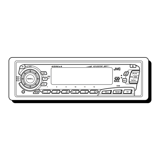 JVC KD-SX909R Instructions Manual