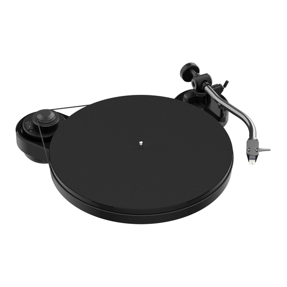 Pro-Ject Audio Systems RPM 1 Carbon Instructions For Use Manual