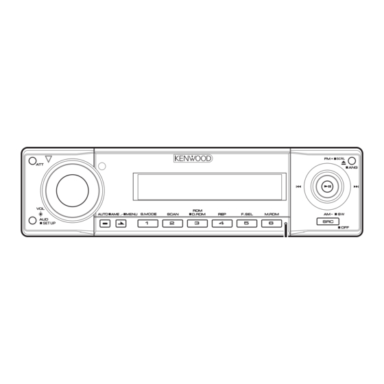 Kenwood KDC-MP8029 Instruction Manual