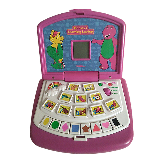 Tiger Electronics Barney 87-523 Instruction Manual