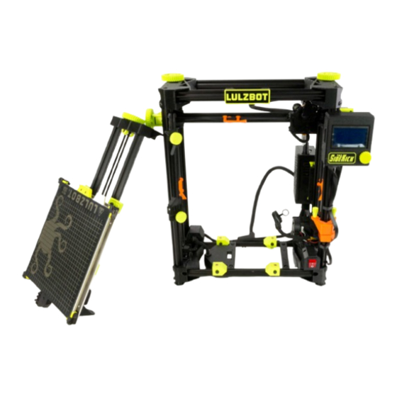 LulzBot TAZ SideKick Quick Start Manual