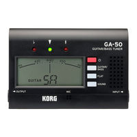 Korg GA-50 User Manual