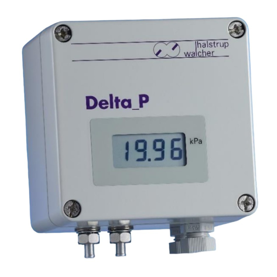 halstrup-walcher PU Pressure Transmitter Manuals