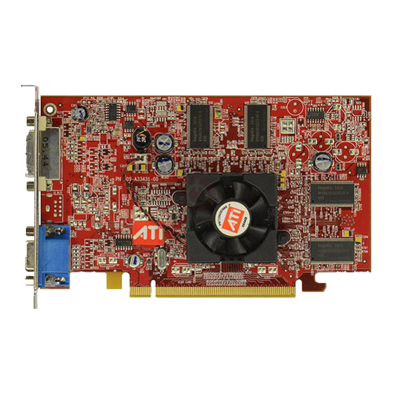 ATI Technologies V3100 - Firegl Rohs Pcie 128MB Manuals