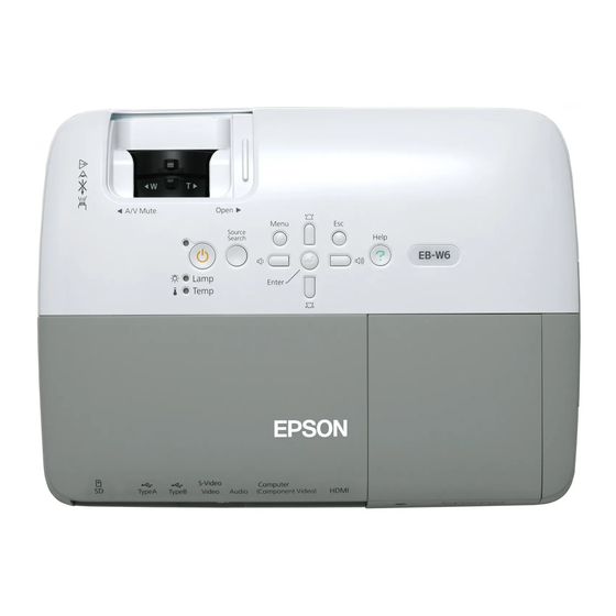 Epson EB S6 User Manual