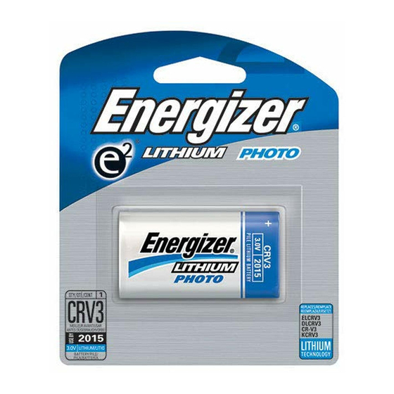 Energizer e2 Photo ELCRV3 Product Data Sheet