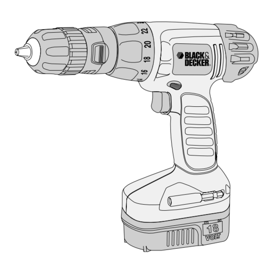 Black & Decker CD18GSR Instruction Manual