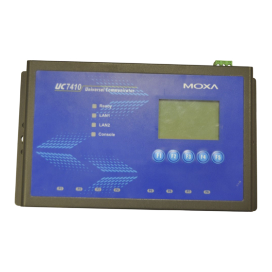 Moxa Technologies UC-7410 Quick Installation Manual