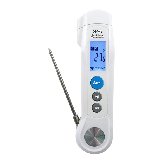 Sper scientific Food Safety Thermometer Instruction Manual