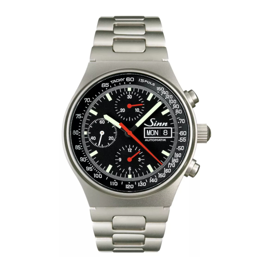 Sinn 144 Series Instructions For Use Manual
