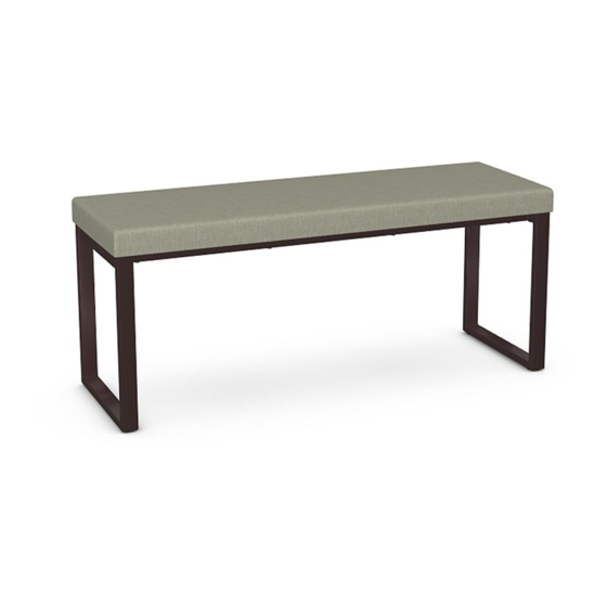 Amisco Dryden 44" Seaside/Oxidado Bench 30409-52/DV Assembly