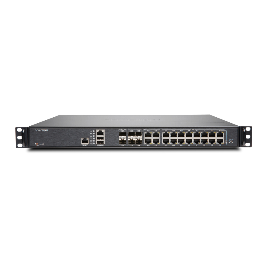 SonicWALL NSa 4650/5650/6650 - Network Security appliance Quick Start Guide