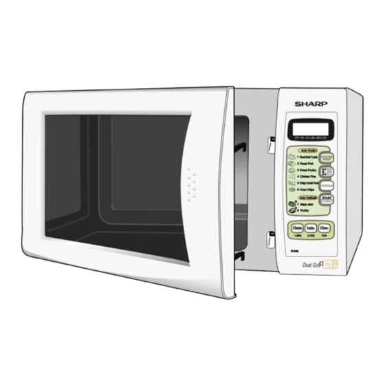 Sharp R-642M Operation Manual With Cookbook
