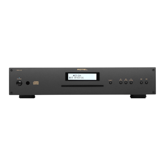 Rotel RCD-12 Owner's Manual