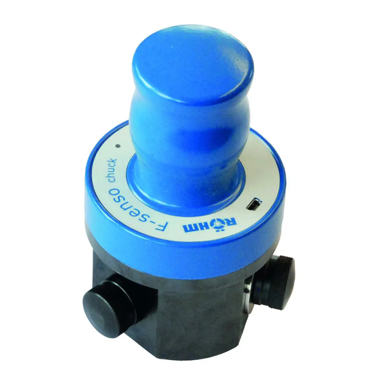 Rohm F-SENSO CHUCK Quick Start Instructions