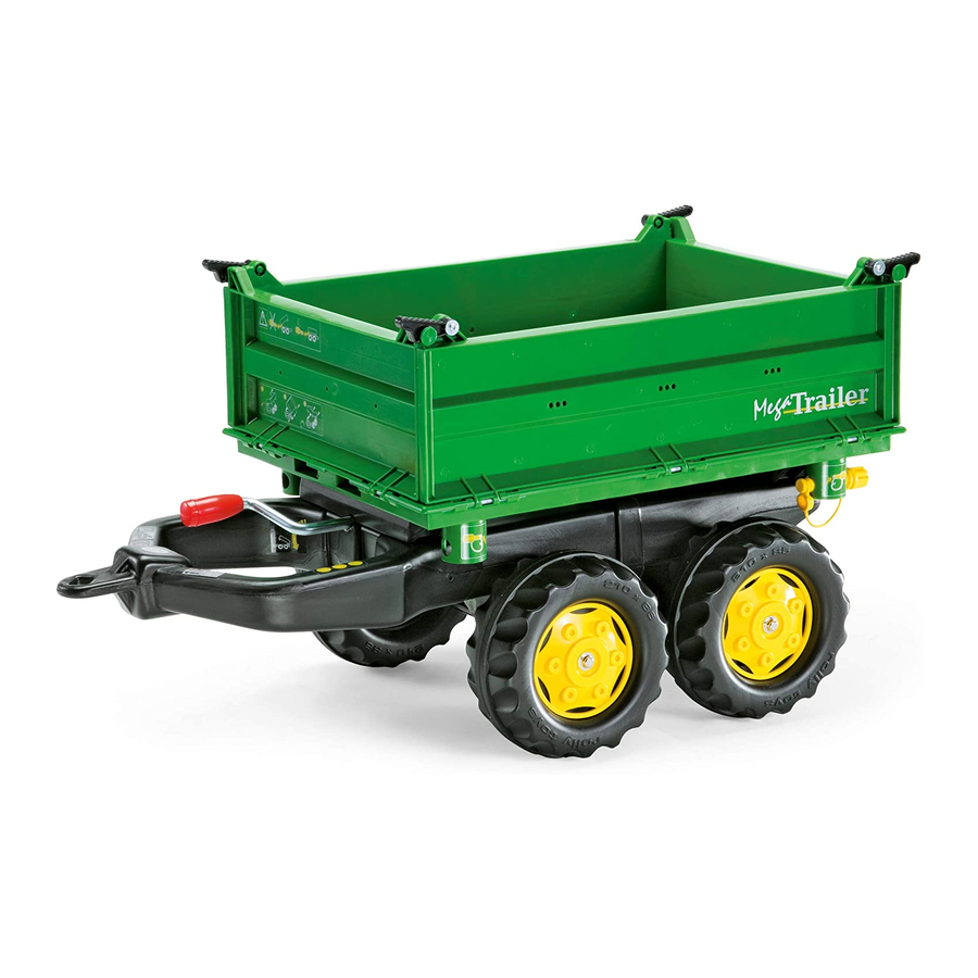 Rolly Toys rollyMega Trailer Quick Start Manual