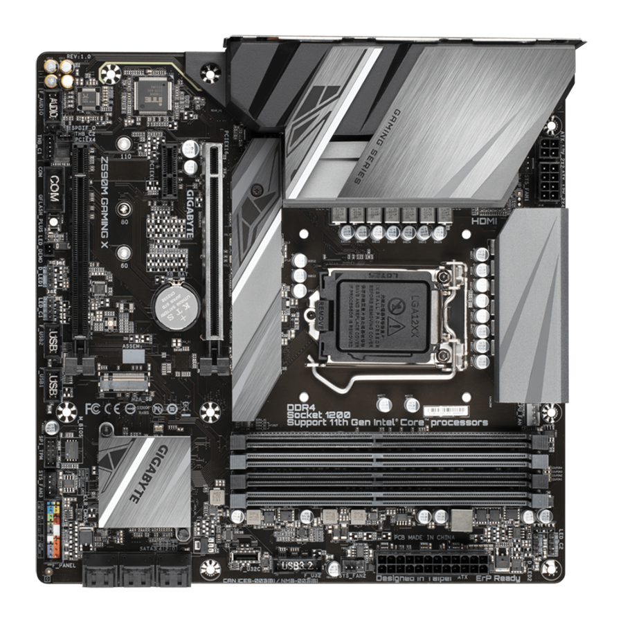 Gigabyte Z590M GAMING X Manual