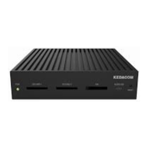 Kedacom KDM2412MX-0204A/TF Quick Start Manual