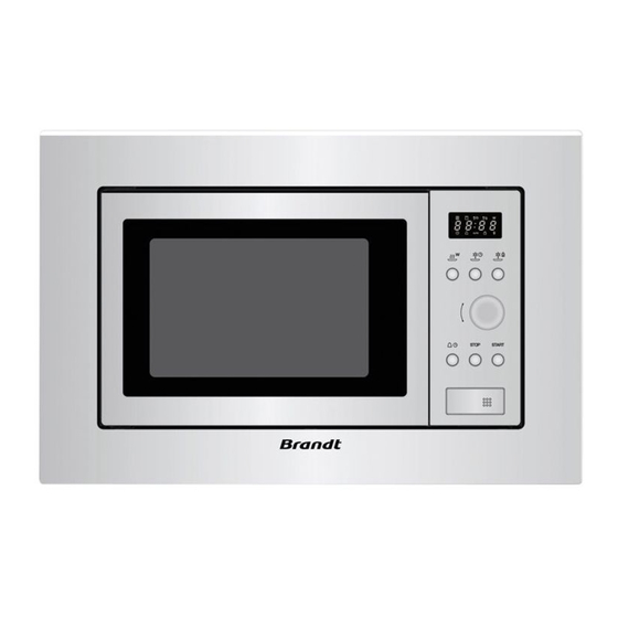 Brandt BMS6112X User's Manual & Installation Instructions