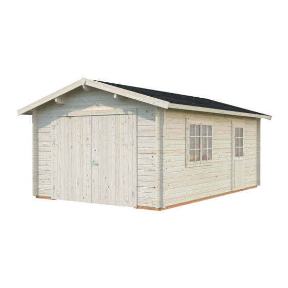 Palmako Log cabin FR44-3857 Installation Manual