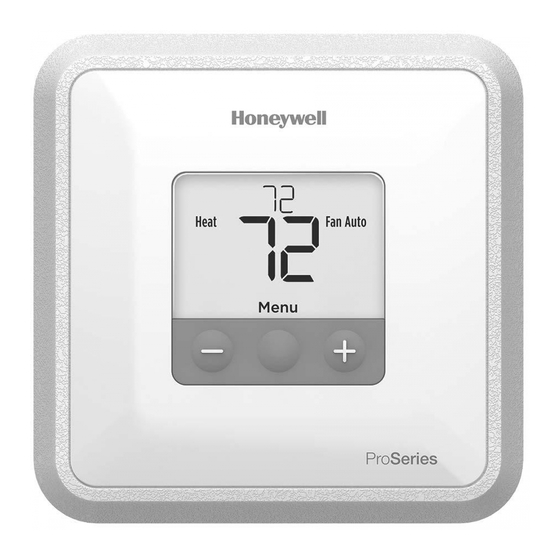 HONEYWELL HOME T1 PRO PRODUCT INFORMATION Pdf Download | ManualsLib