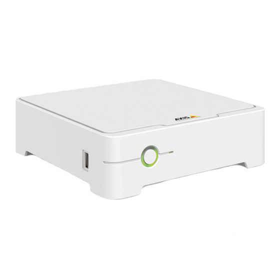 Axis Companion Recorder Installation Manual