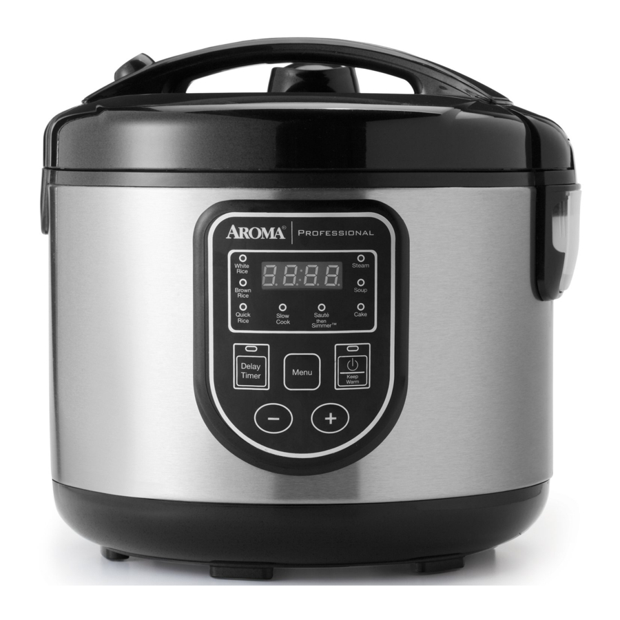 Aroma ARC980SB 3in1 Rice Cooker, Food Steamer, Slow Cooker Manual