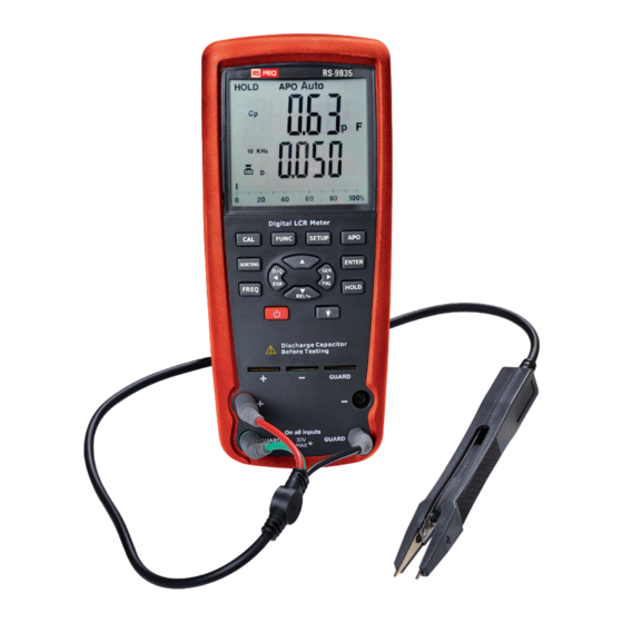 RS PRO RS-9935 Instruction Manual