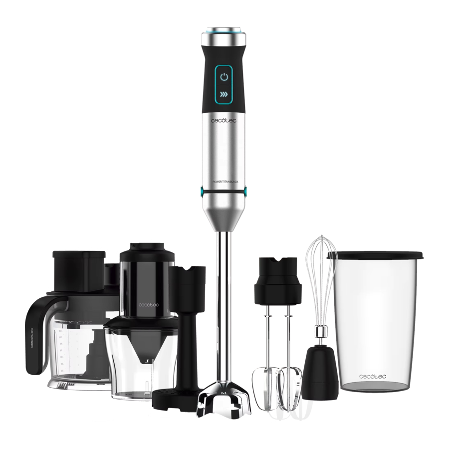 cecotec POWER TITANBLACK 1500 XL TOTALMIX Manual