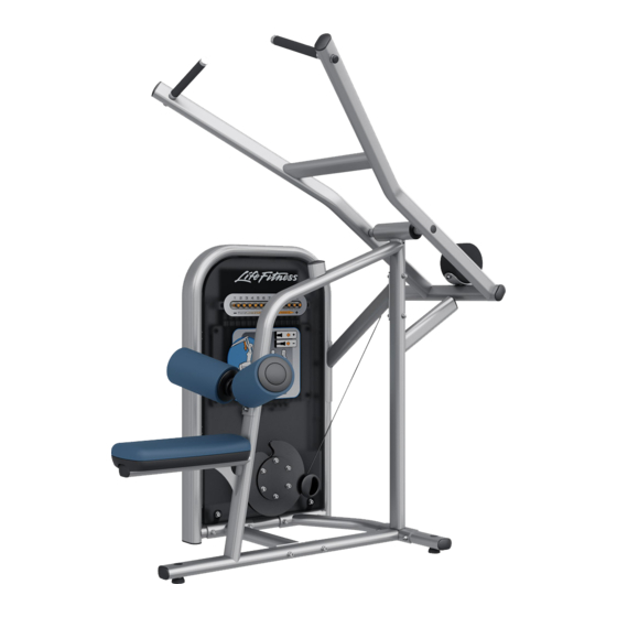 Life Fitness Lat Pulldown Assembly Instructions Manual