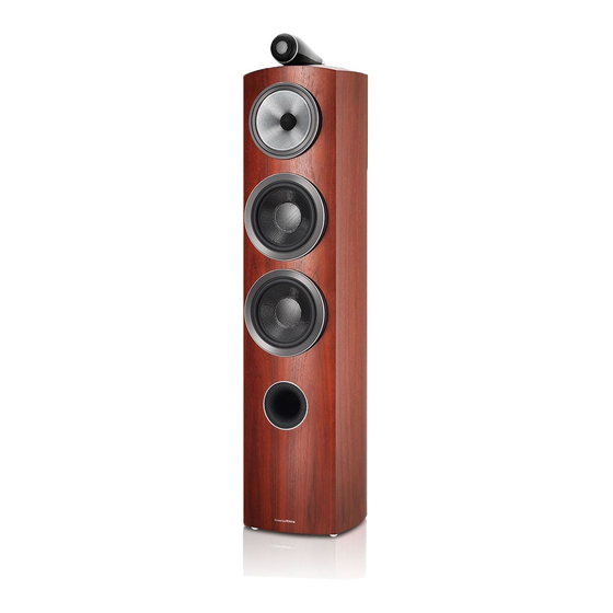 Bowers & Wilkins 805 D3 Manual