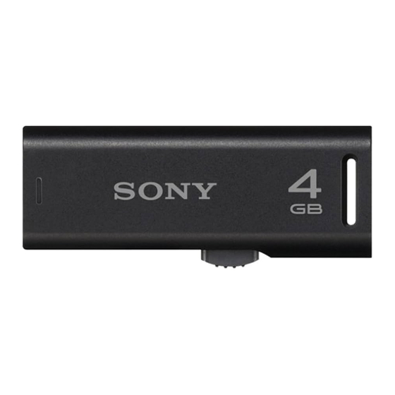 Sony Microvault USM512J Operating Instructions
