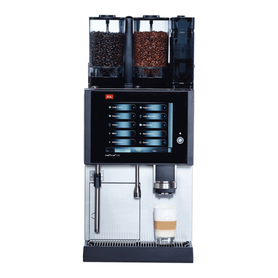 Melitta Cafina CT8 Operating Instructions Manual