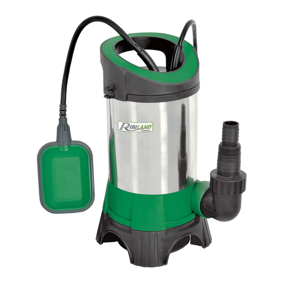 Ribimex RIBILAND PRPVC751CIP User And Maintenance Manual