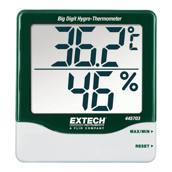 Extech Instruments 445703 User Manual