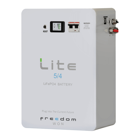 Freedom Won LiTE 5/4 Marine Installation Manual