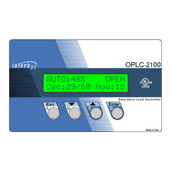 intech 21 OPLC-2100 Operation Manual