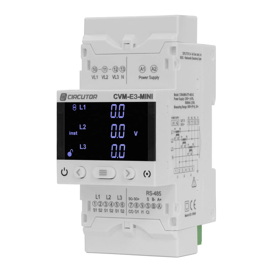 Circutor CVM-E3-MINI Instruction Manual